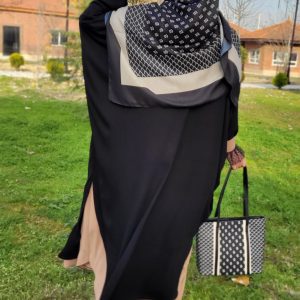 عبای رز دولایه کرپ حریر