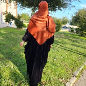 عبا مخمل مشکی برند نجم بانو