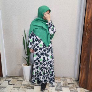 پیراهن ساحلی نخی نجم بانو