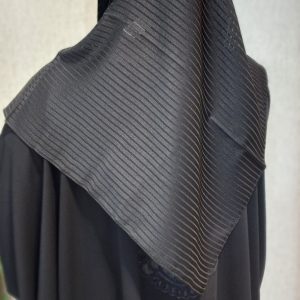 روسری مشکی وارداتی قواره ۱۰۰ نجم بانو