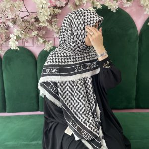 روسری نخی تابستونی طرح دار نجم بانو