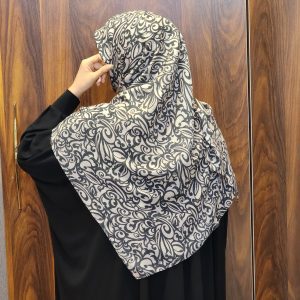 روسری نخ پنبه طرحدار نجم بانو