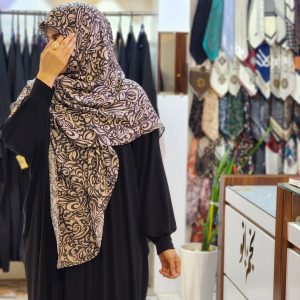 روسری نخ پنبه طرحدار نجم بانو