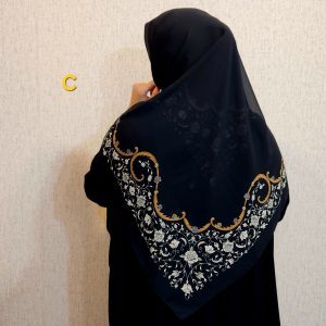 روسری کرپ حریر محرم نجم بانو