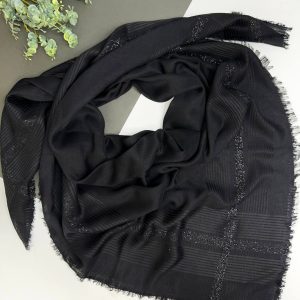 روسری نخی مشکی اقتصادی نجم بانو