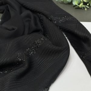 روسری نخی مشکی اقتصادی نجم بانو