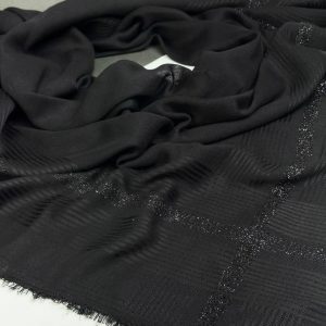 روسری نخی مشکی اقتصادی نجم بانو